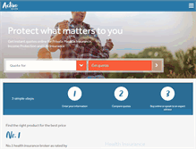 Tablet Screenshot of activequote.com